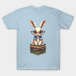 Easter Bunny Book Lover Reader T-Shirt